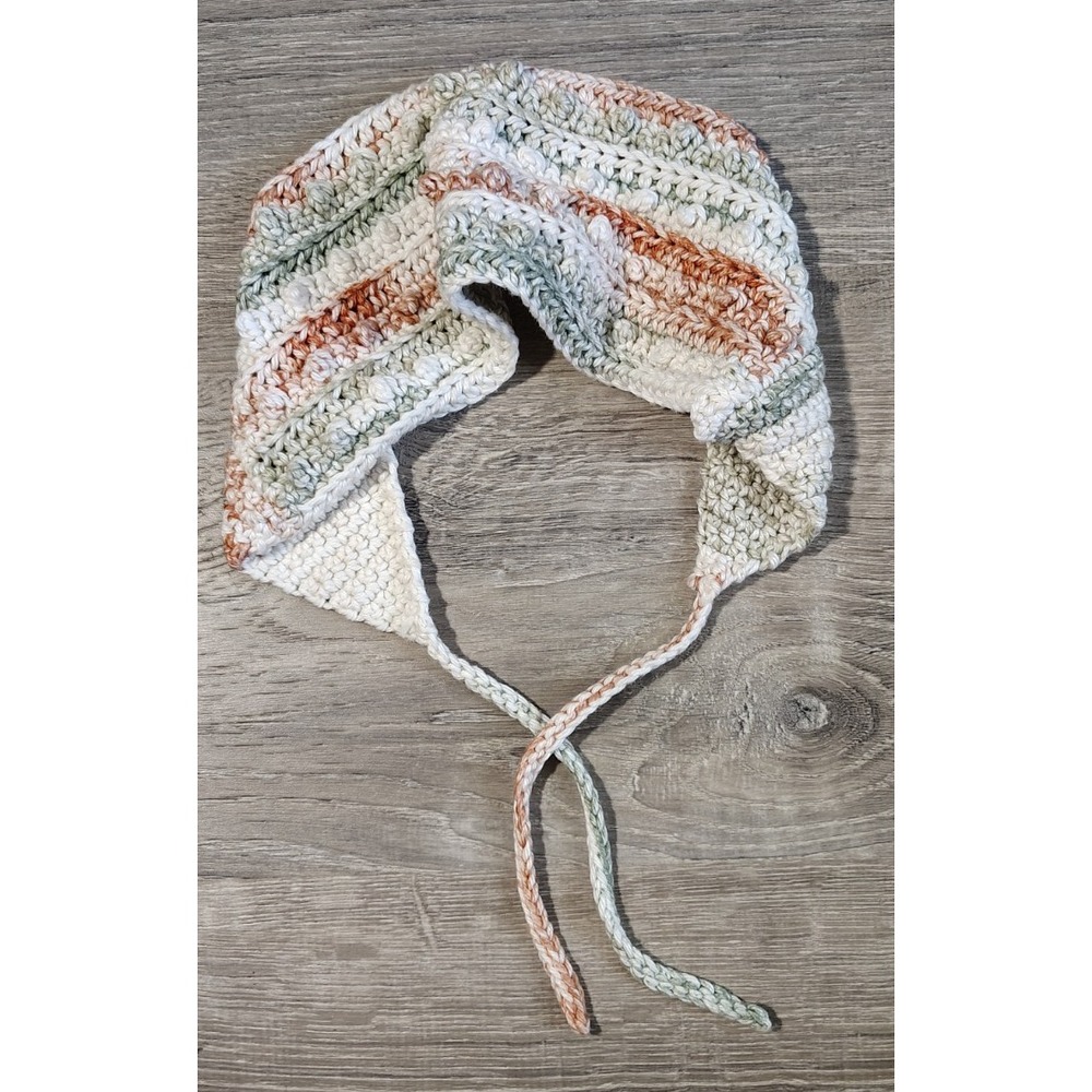Handmade Crochet Headband Cotton Boho Hippie Nature Solid